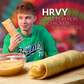 HRVY Tries A Giant Peri Peri Chicken Spring Roll