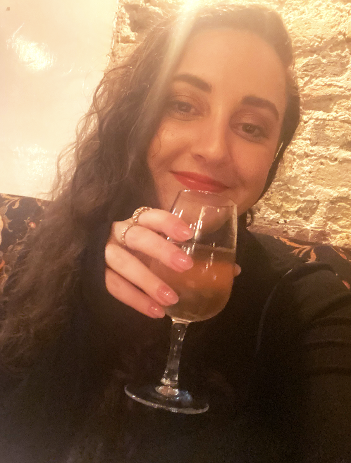 woman with prosecco