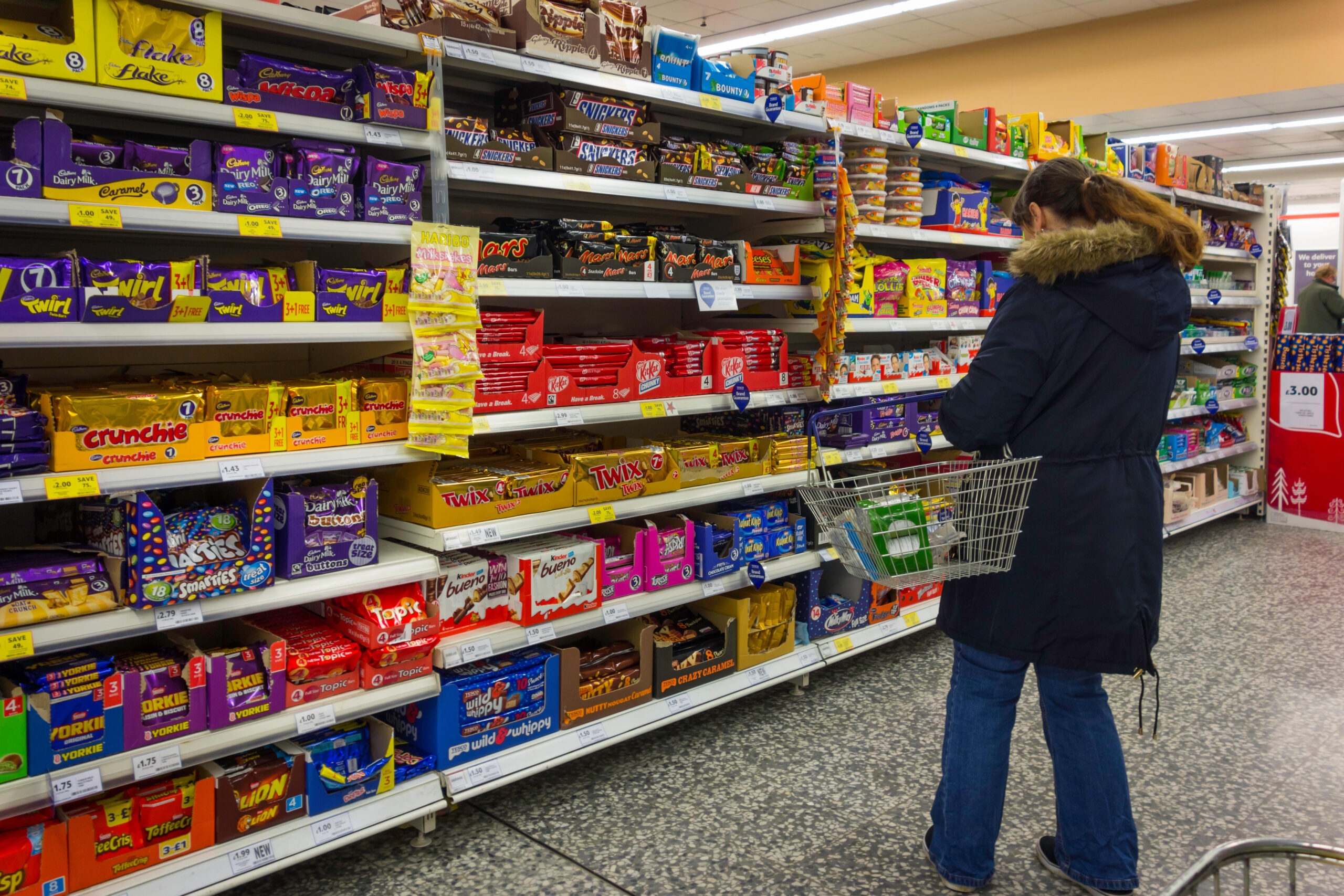 chocolate aisle supermarket