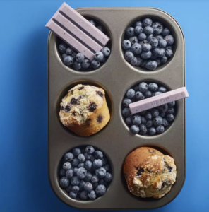 kitkat blueberry muffin 