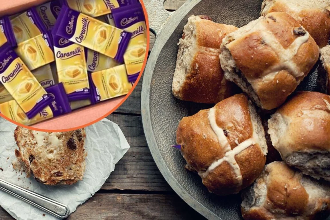 People are making hot cross bun toasties filled with Nutella and Caramilk