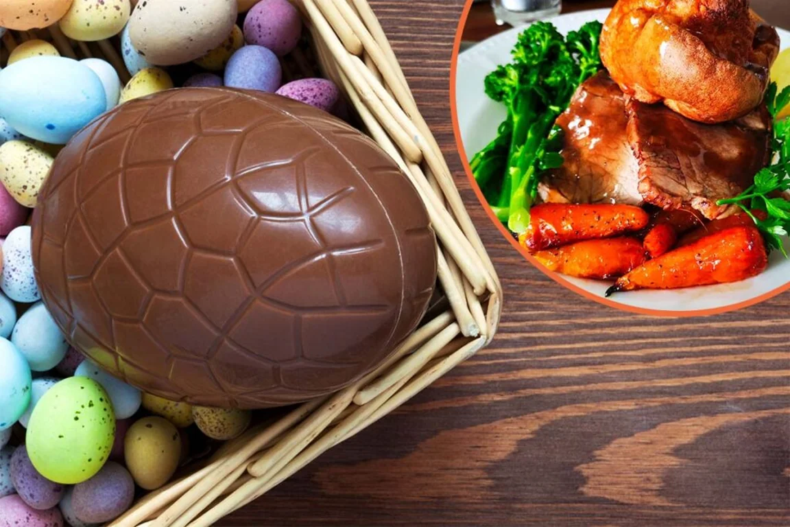 Someone served a roast dinner in an Easter egg and it’s a crime against humanity