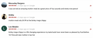 binley mega chippy review