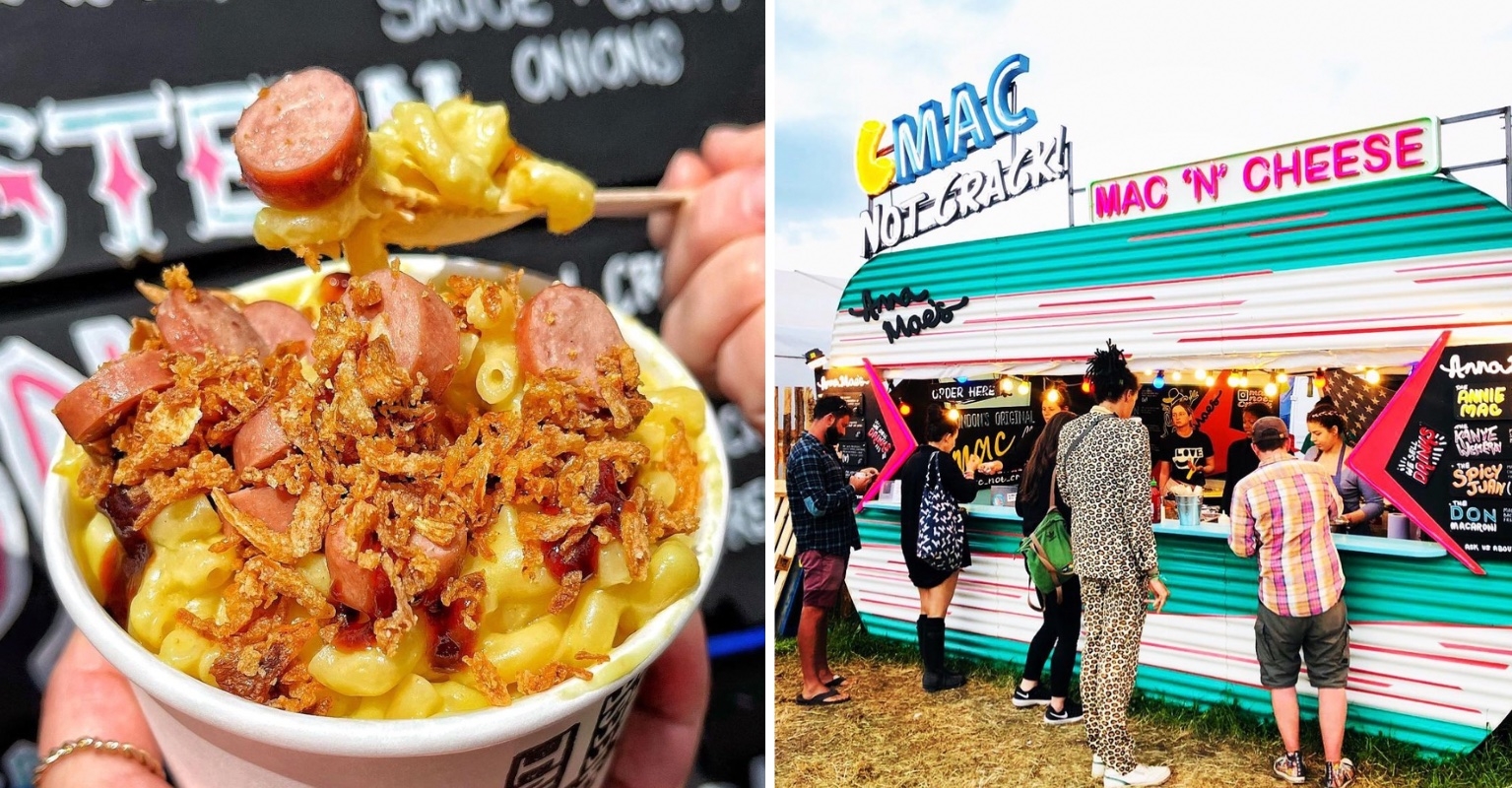 glastonbury festival food anna maes mac n cheese