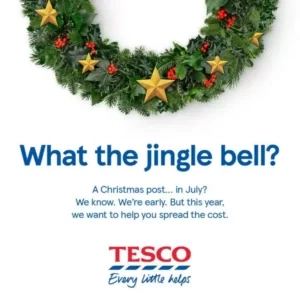 tesco christmas ad july