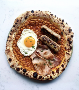 full english pizza