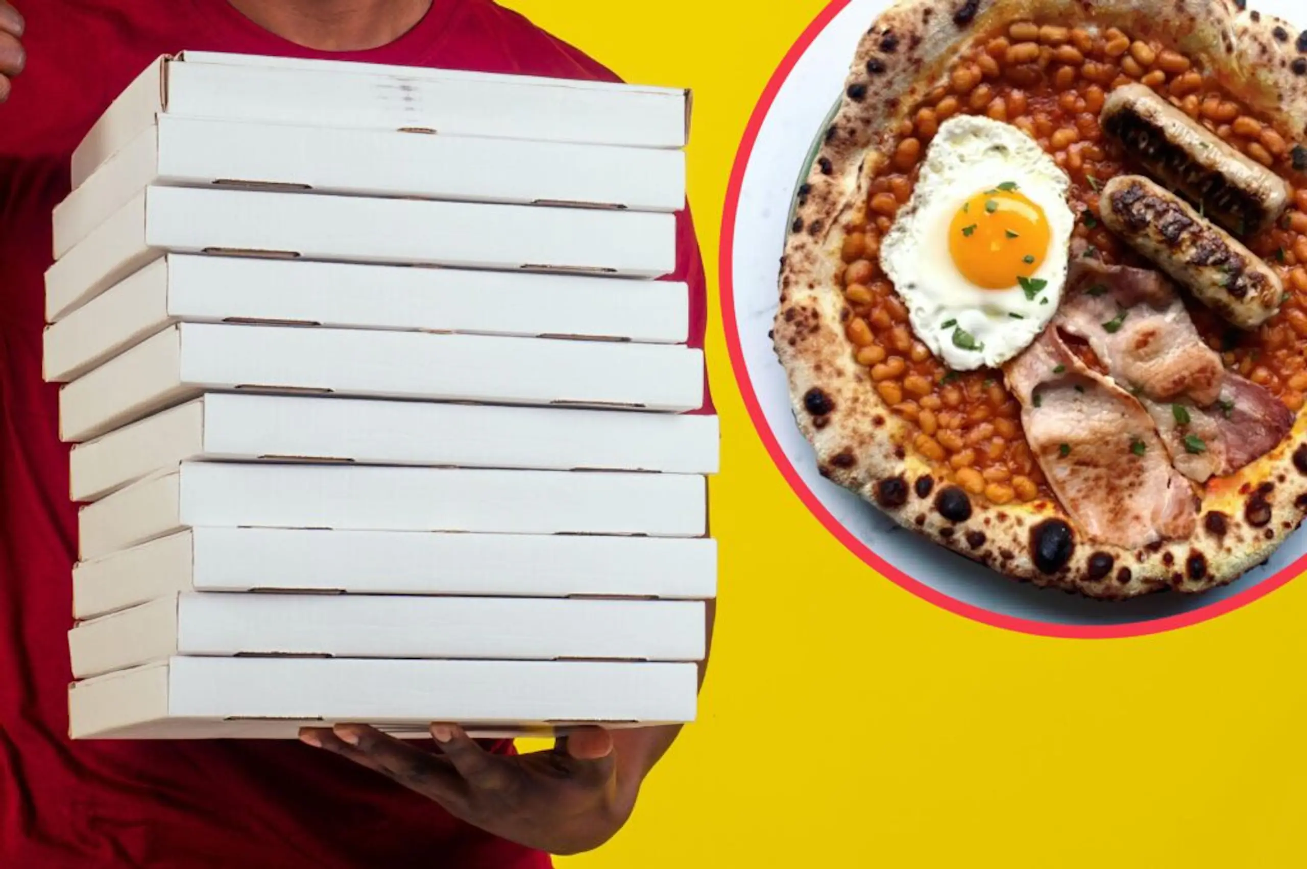 This Full English pizza is a thing of beauty
