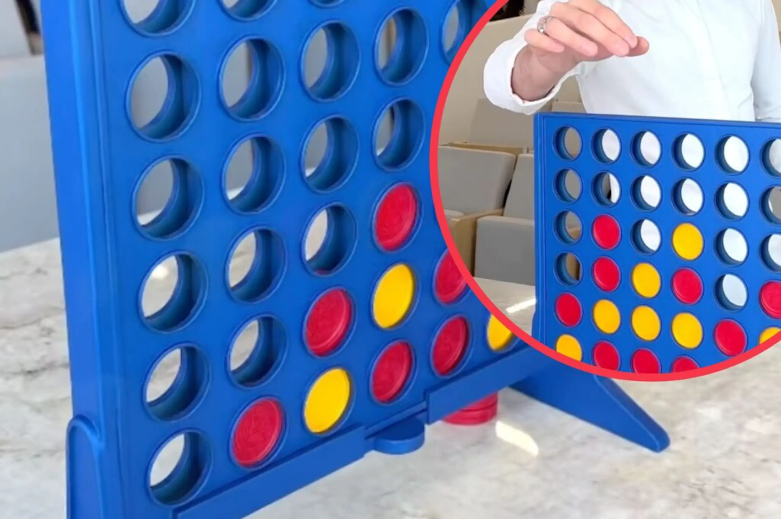 A chocolatier created a Connect 4 game out of chocolate