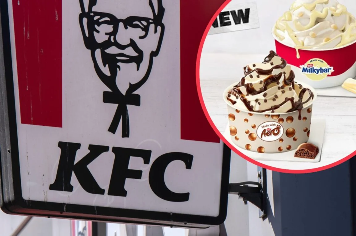 KFC launches new white chocolate Milky Bar sundae