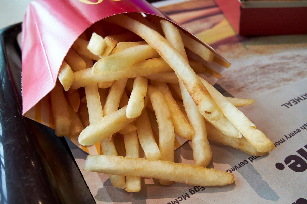 is anything at McDonald's vegan fries uk