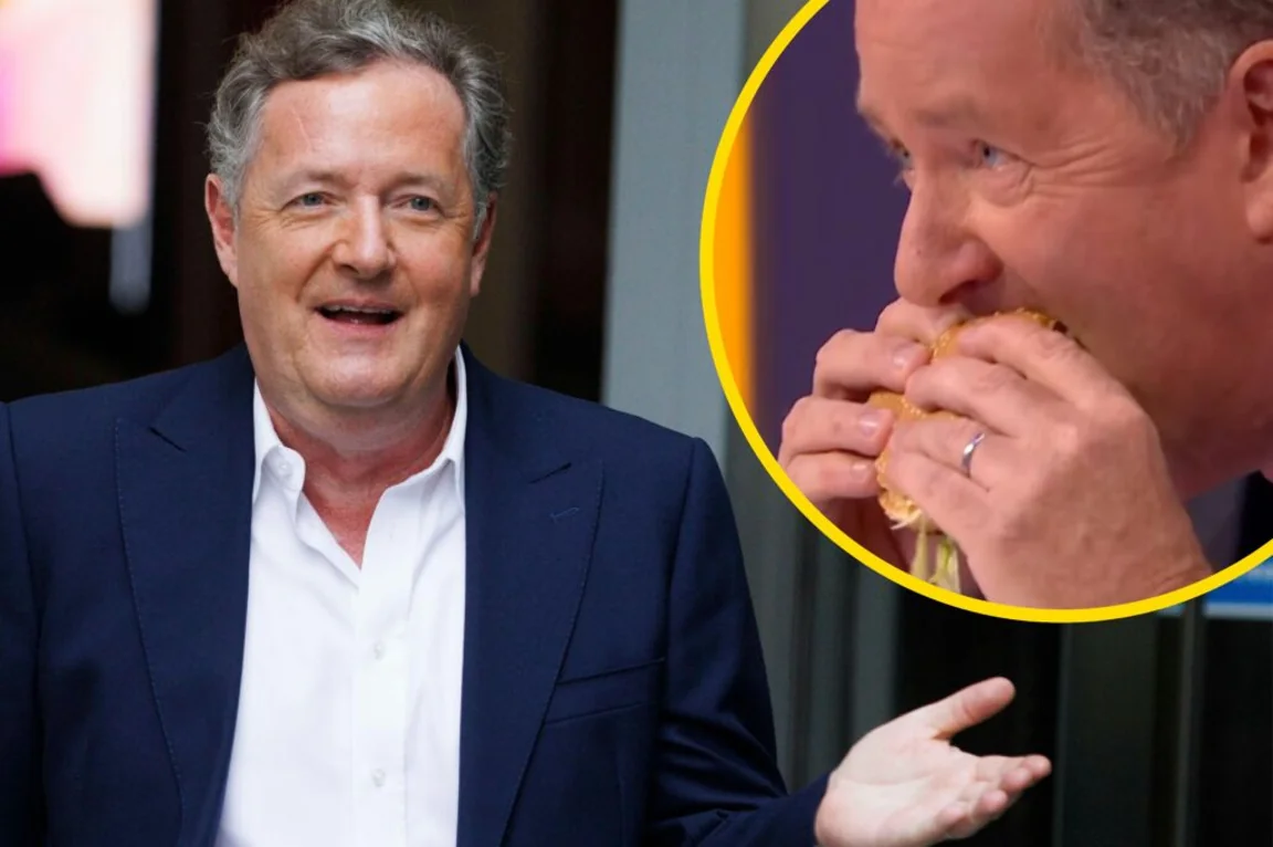 Piers Morgan sparks complaints by eating burger in front of vegan