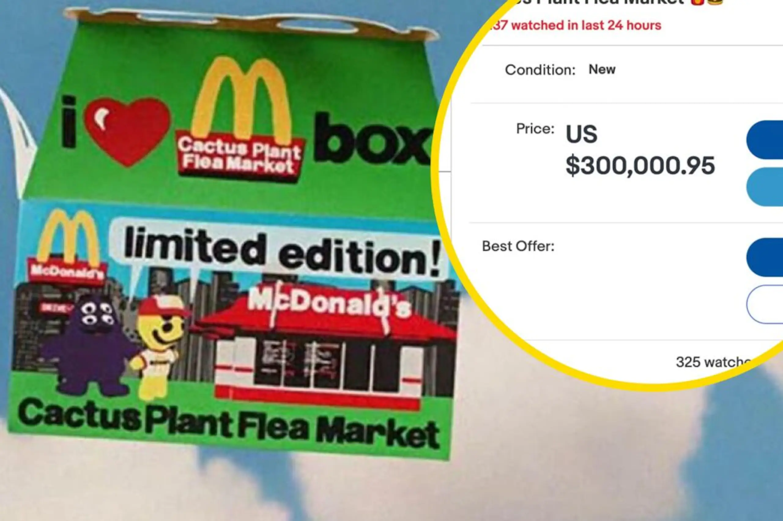 People are listing McDonald’s adult Happy Meal toys for $300,000 on eBay