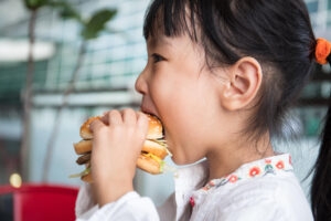 little girl burger