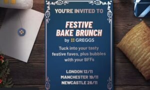 greggs festive bake brunch