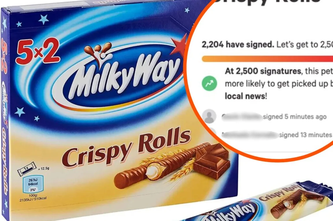 People launch petition to bring back Milky Way Crispy Rolls