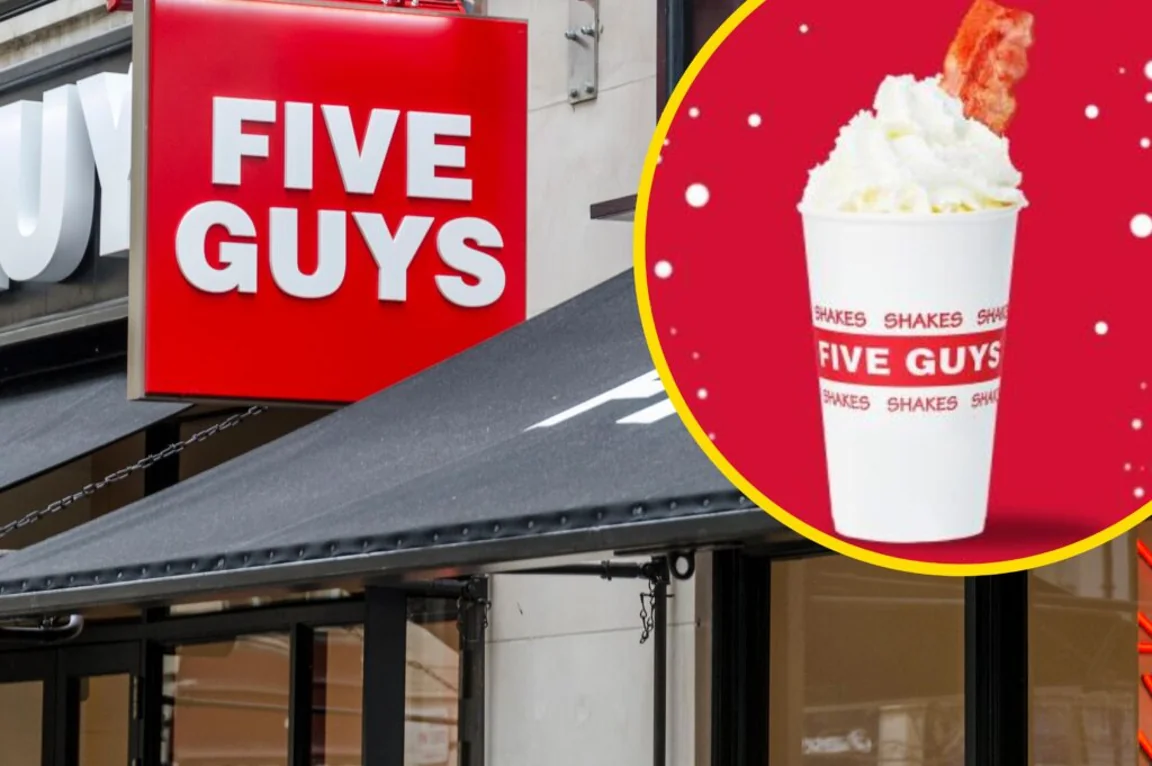 Five Guys is selling a pigs in blankets milkshake for Christmas