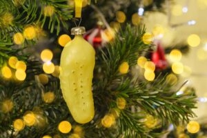 Christmas pickle ornament