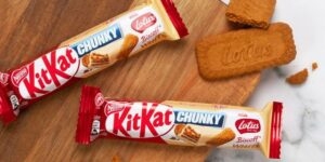 white chocolate and biscoff kitkat chunky