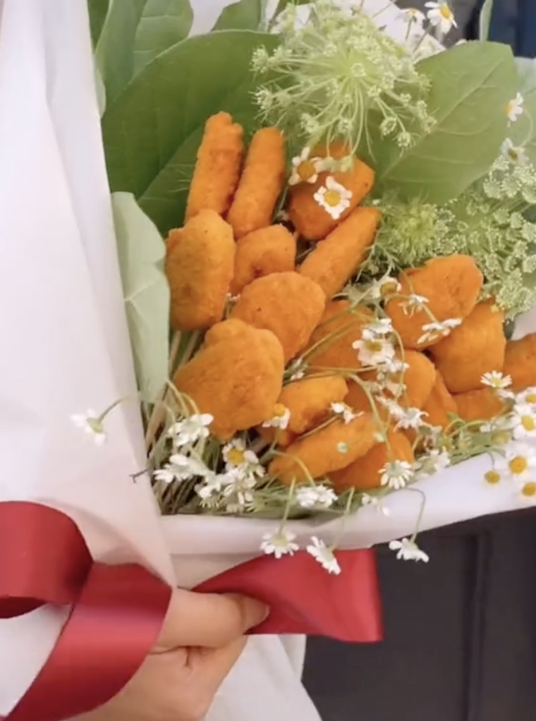 McDonald's australia valentines chicken nugget bouquet