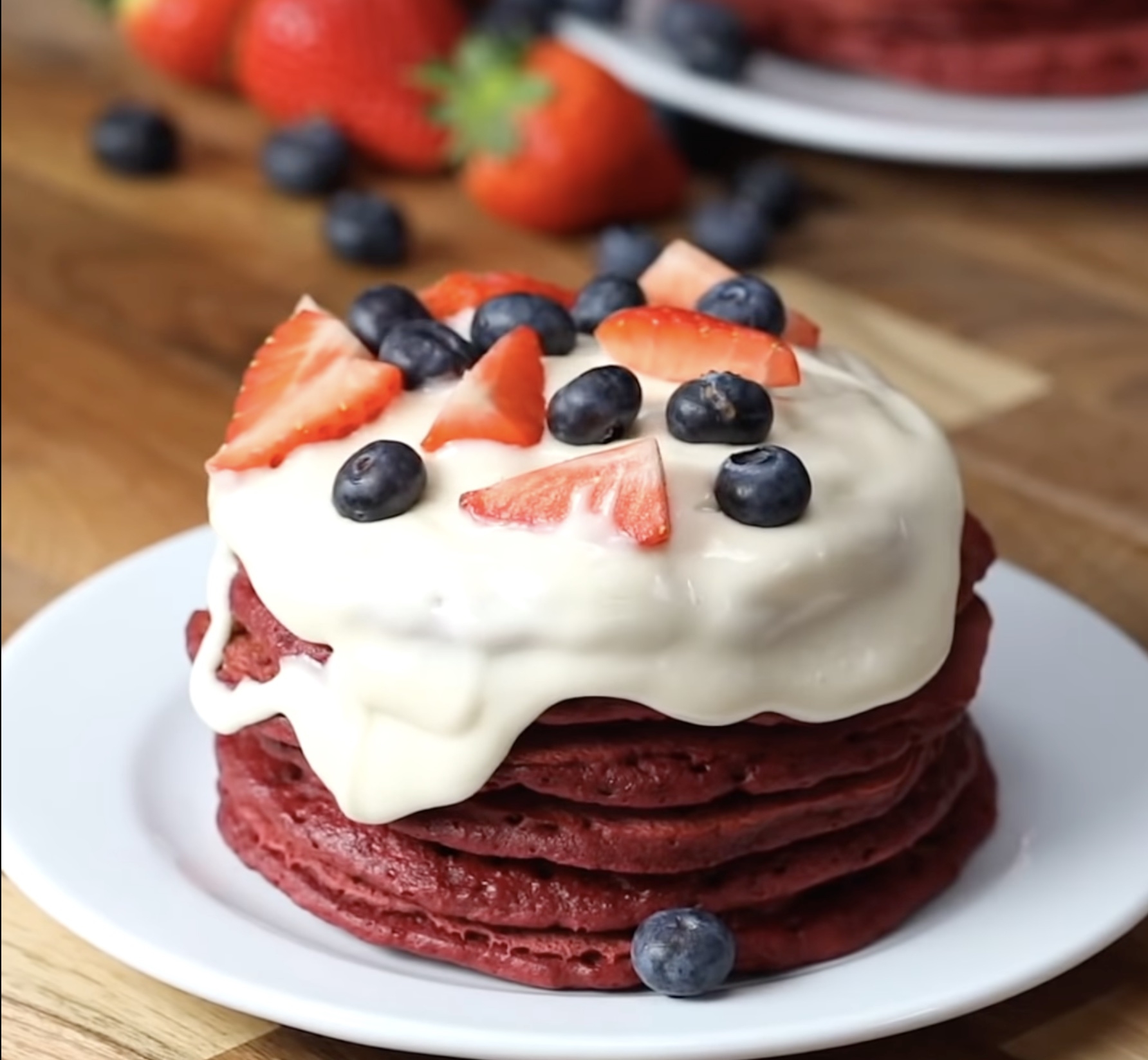 red velvet pancakes twisted