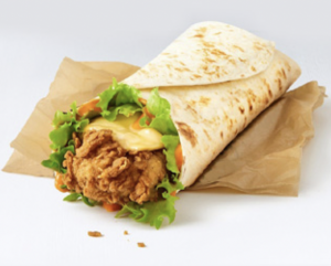 Claim your flamin wrap with a free KFC chicken bucket