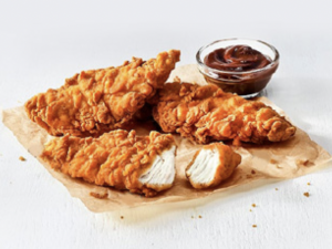 Claim your three piece boneless chicken with dip with a free KFC chicken bucket