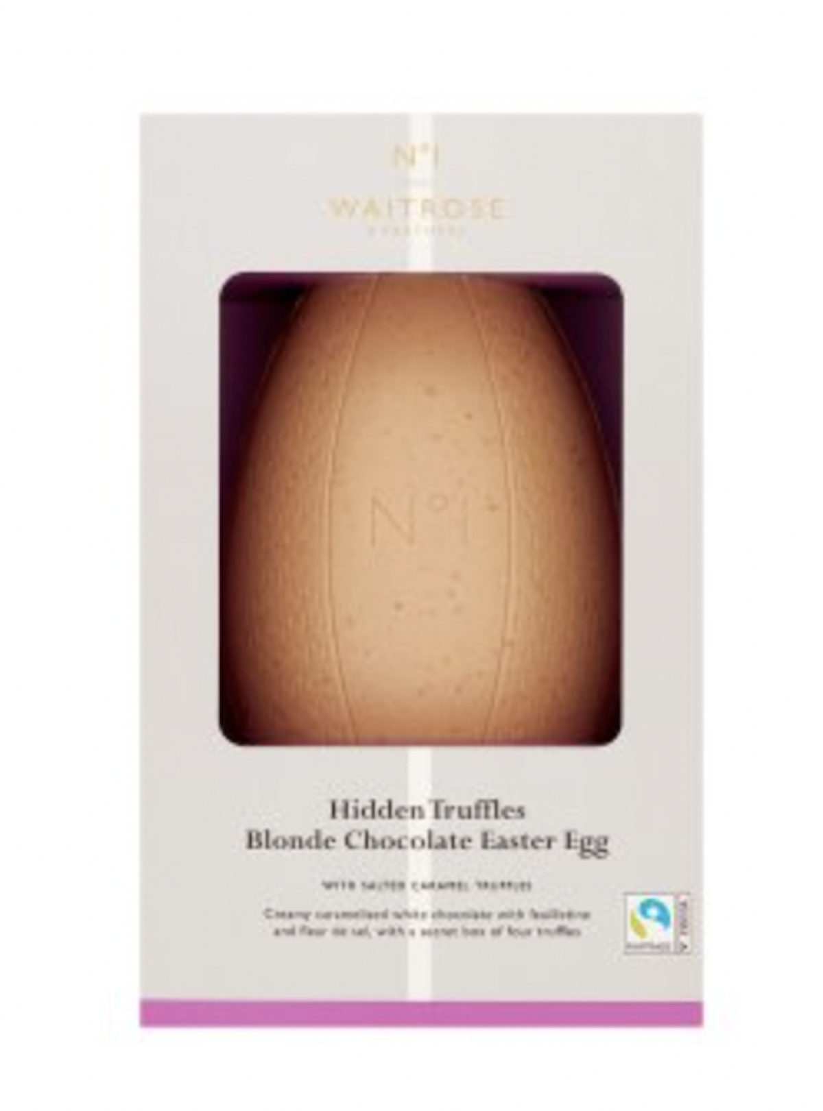 what is blonde chocolate waitrose easter egg