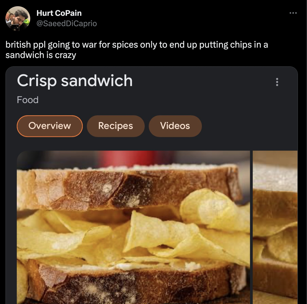 british crisp sandwich tweet