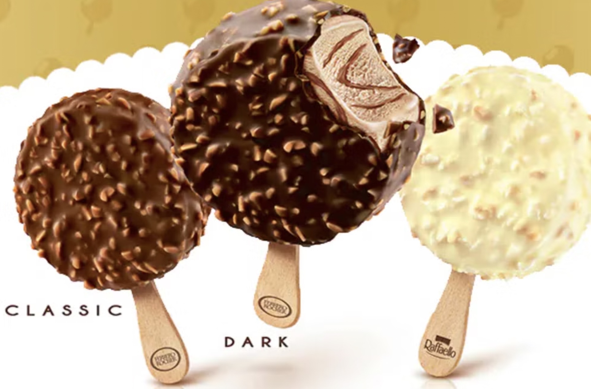 ferrero rocher ice cream sticks uk