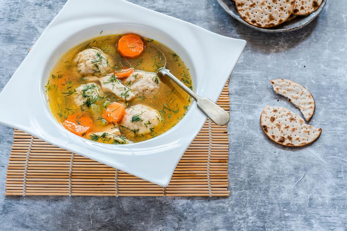 passover food matzah ball soup