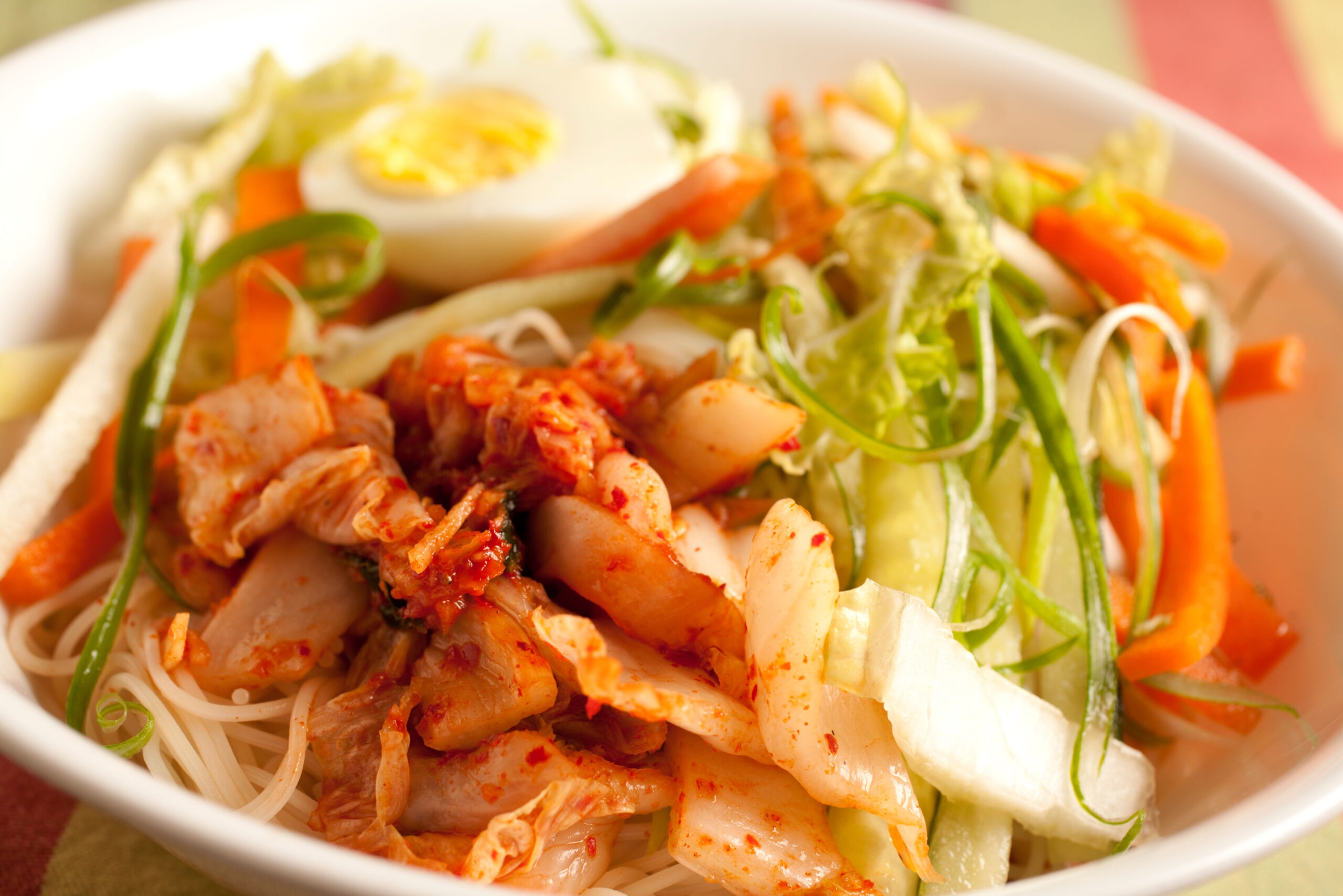 what to eat with kimchi bibim guksu