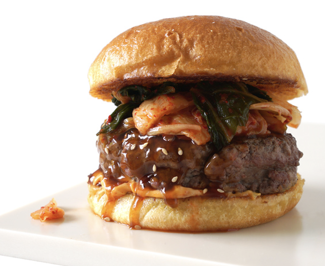 what to eat with kimchi burger 