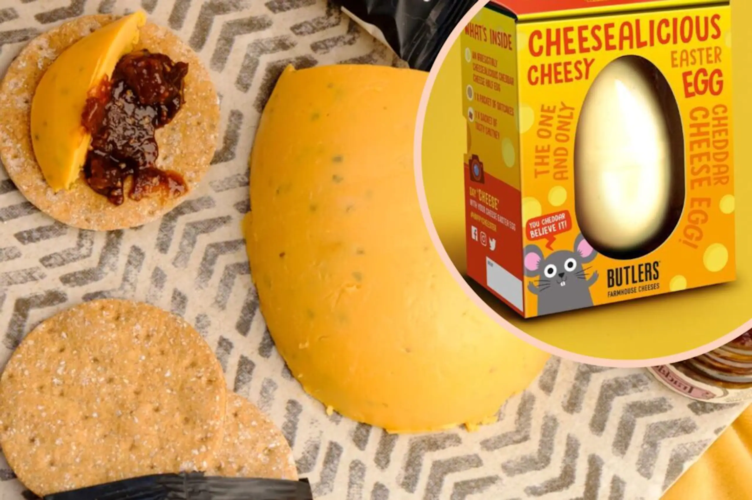 You can get cheese Easter eggs and they look epic