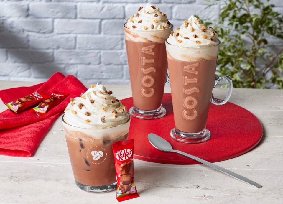 costa new drinks range kitkat easter