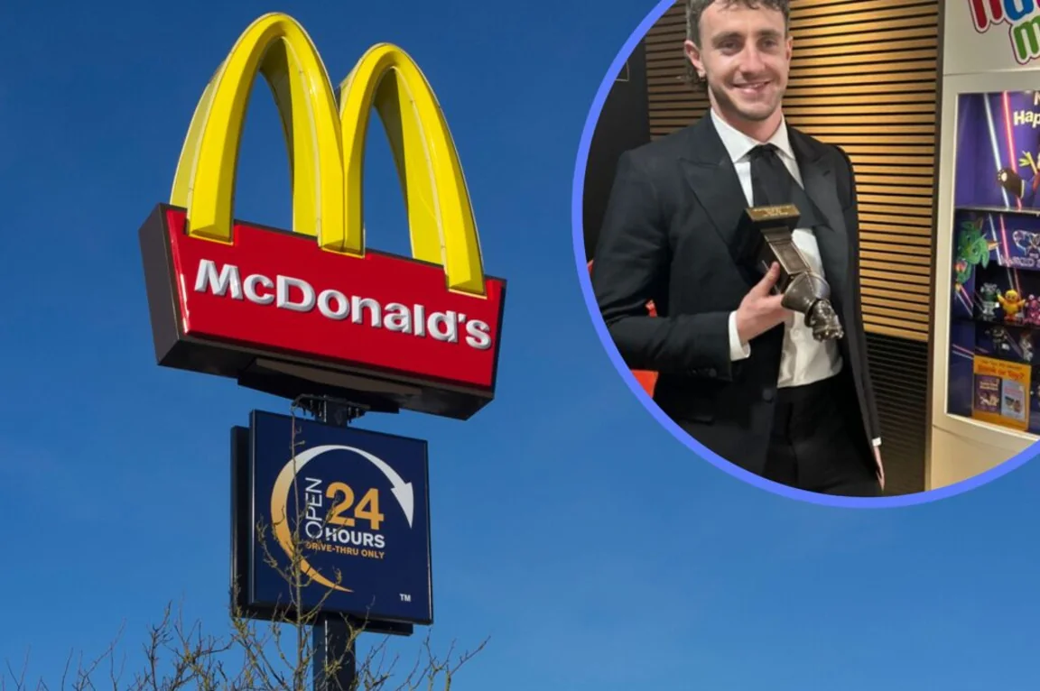 Paul Mescal gets McDonald’s after Olivier win and now we love him more