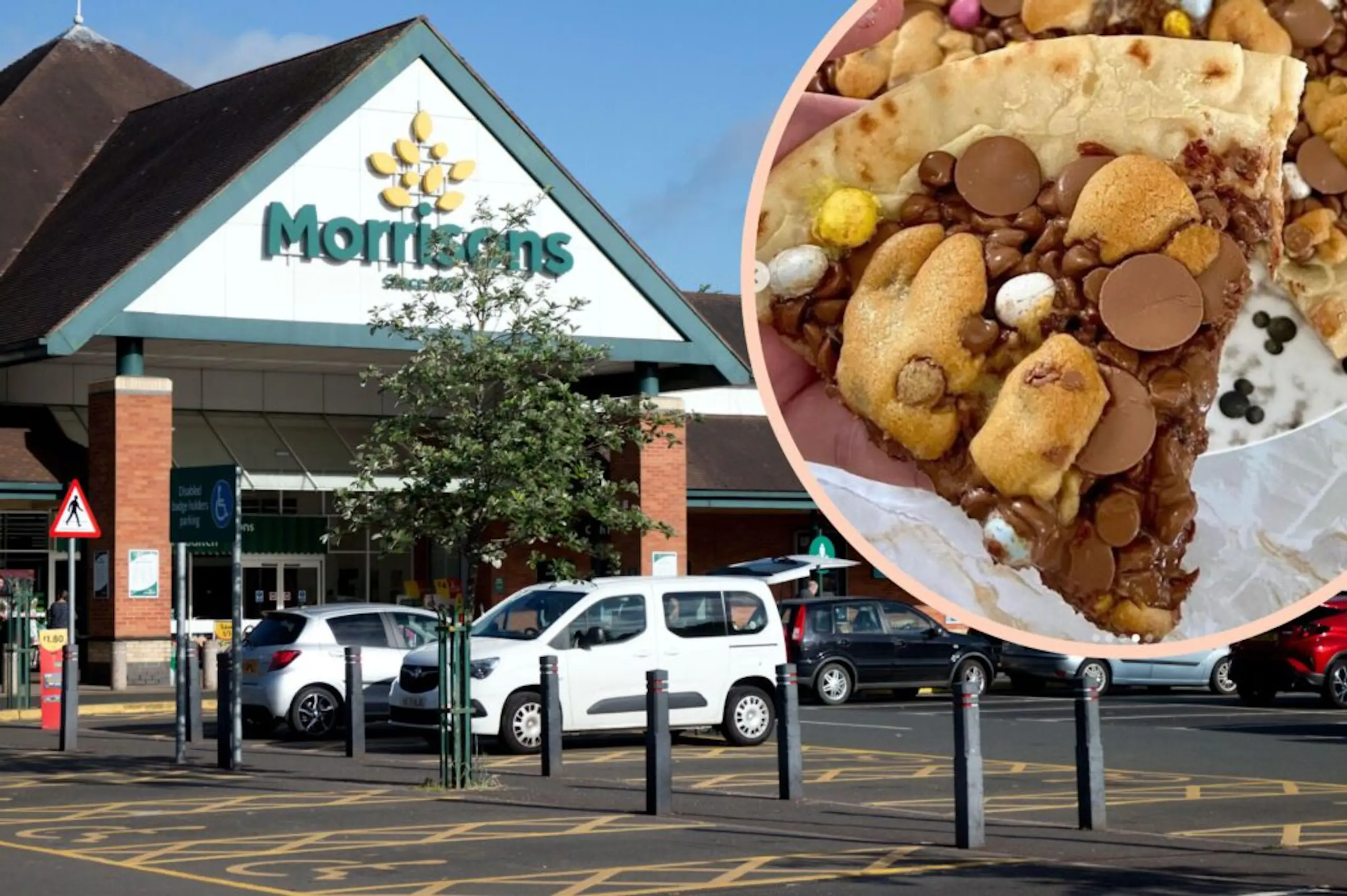 Morrisons is selling an Easter pizza absolutely loaded with chocolate