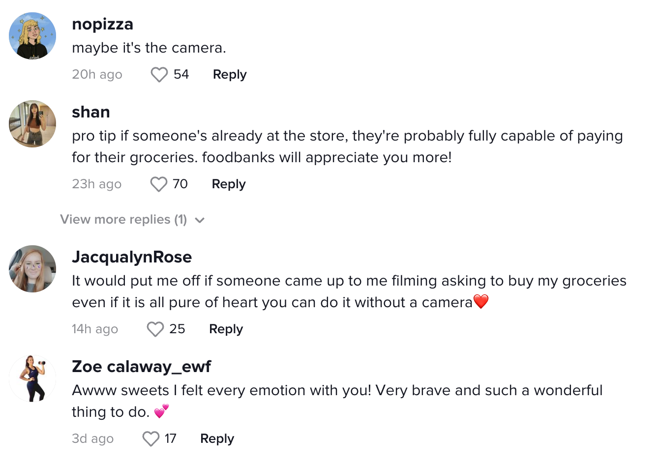 influencer offers to pay for food shop tiktok