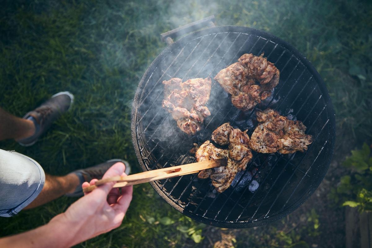 man eating meat manly study