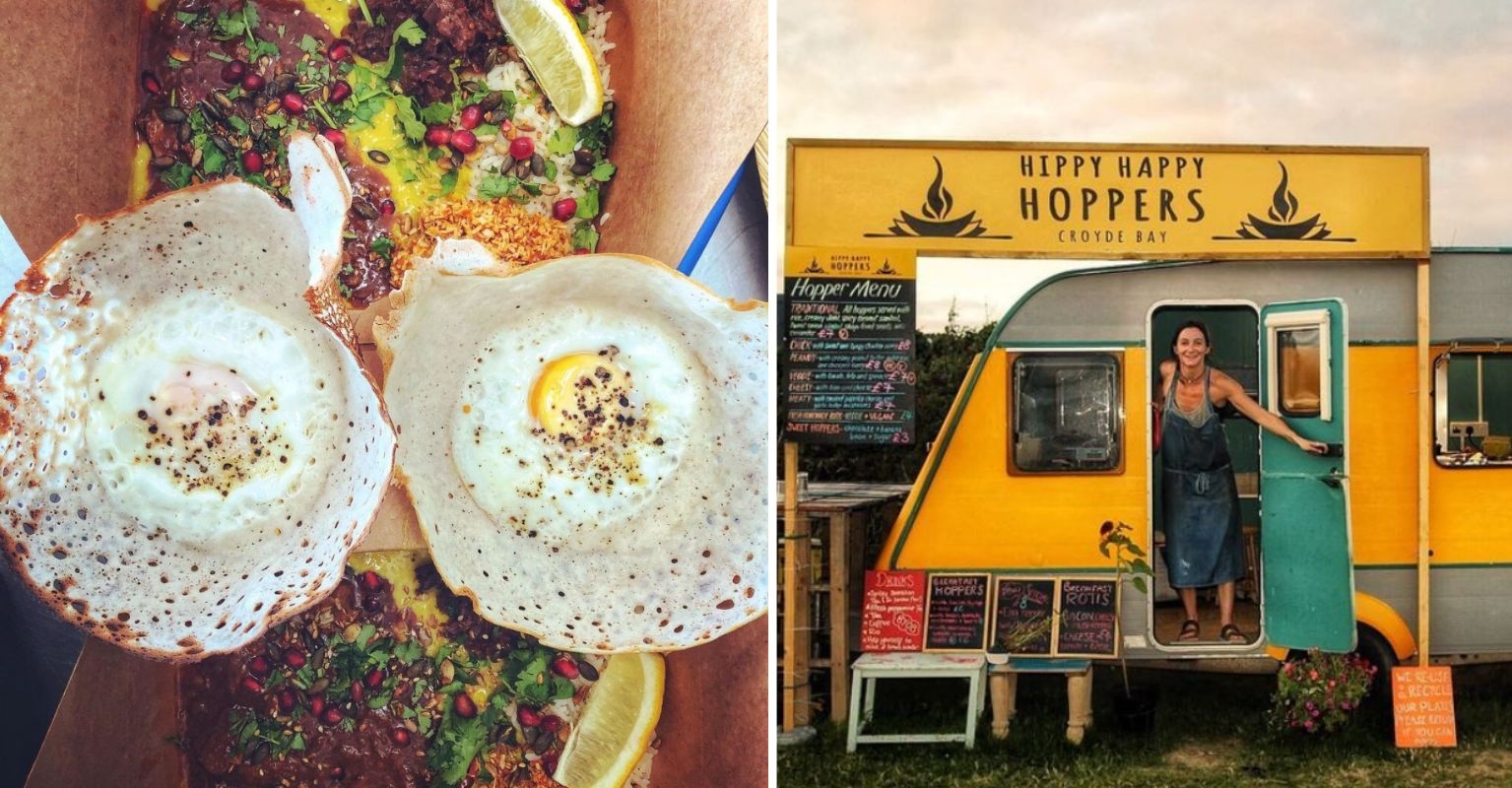 glastonbury festival food what to eat stalls hippy happy hoppers