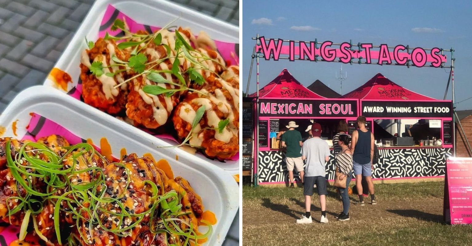 glastonbury festival food what to eat stalls mexican seoul