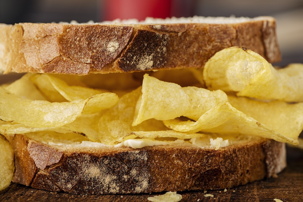 food to take to glastonbury crisp sandwich