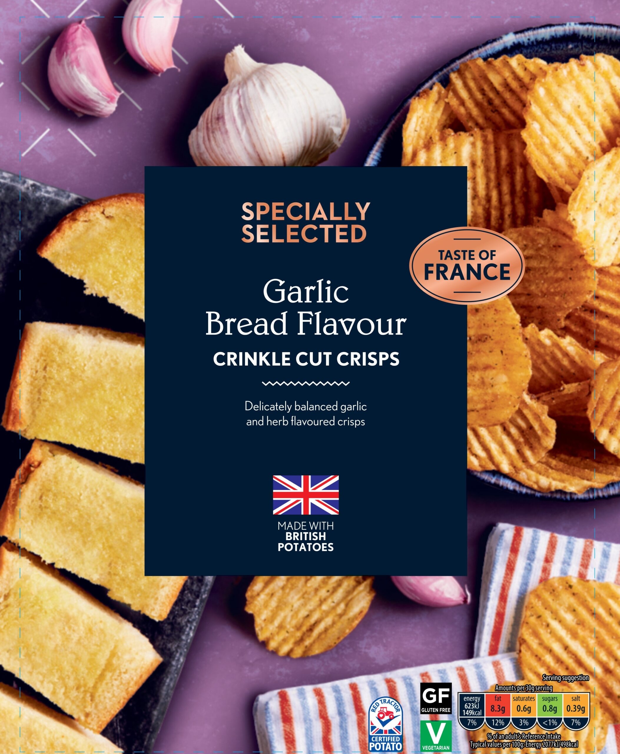 aldi garlic bread crisps