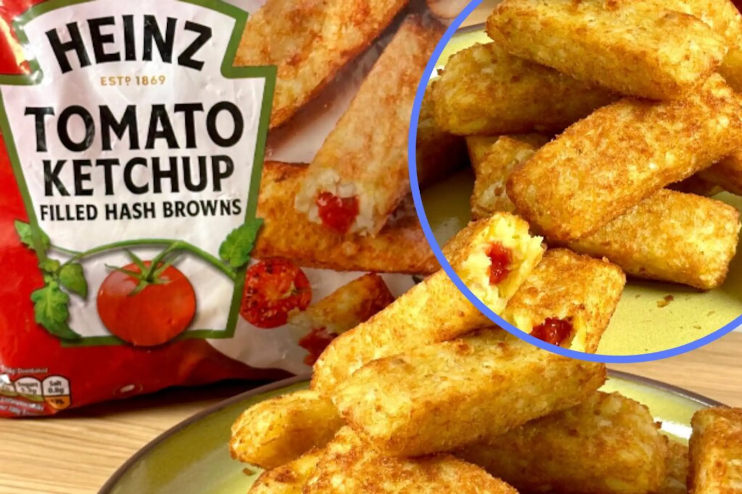 Heinz is selling ketchup filled hash browns in new breakfast mashup