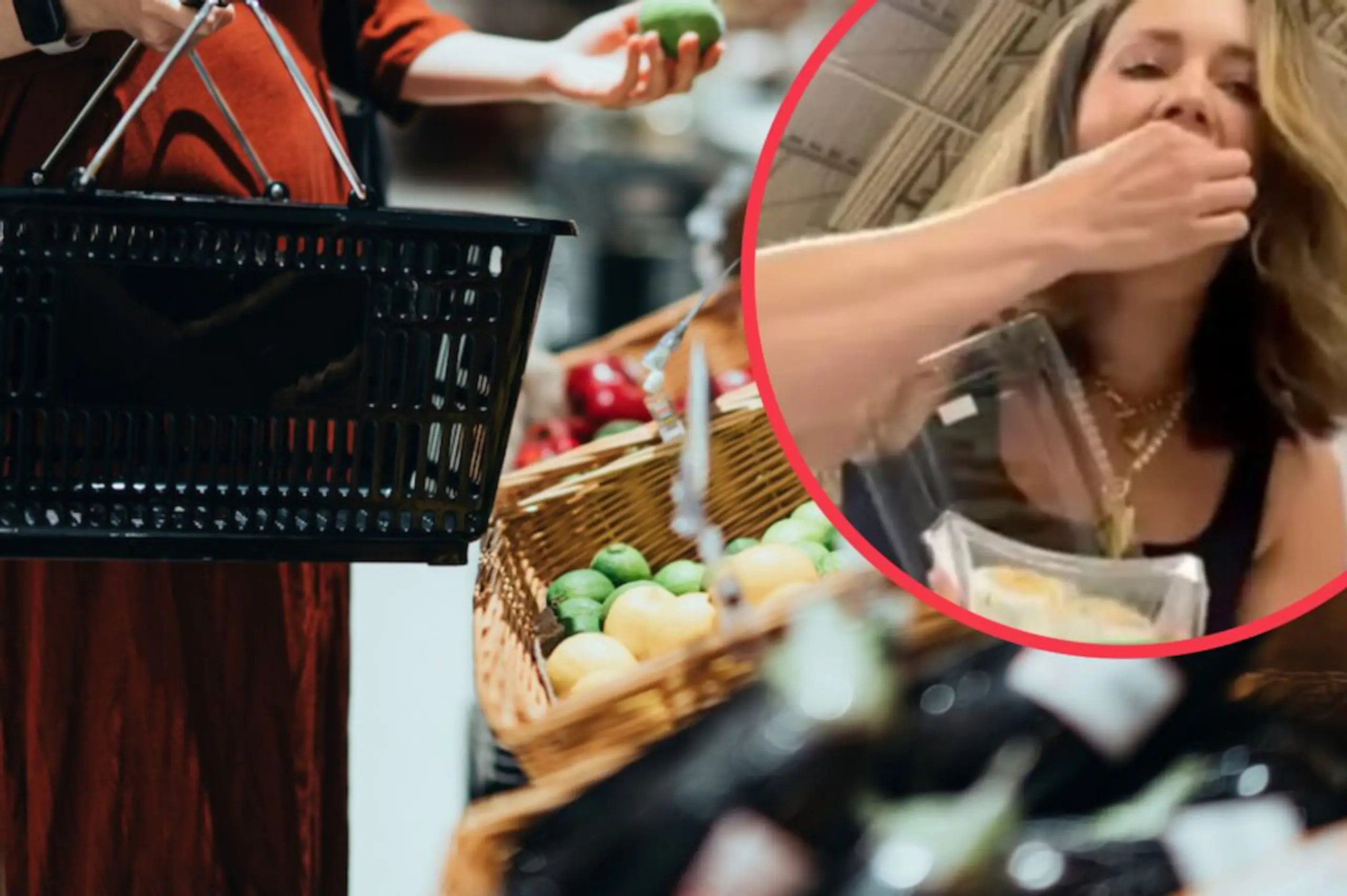 Influencer sparks debate after eating food whilst walking around grocery store