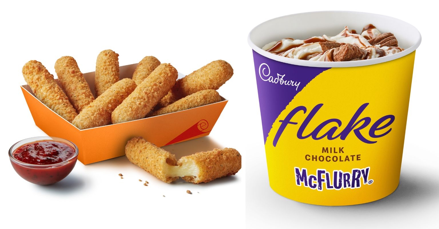 mcdonalds new menu september mozzarella dippers flake mcflurry