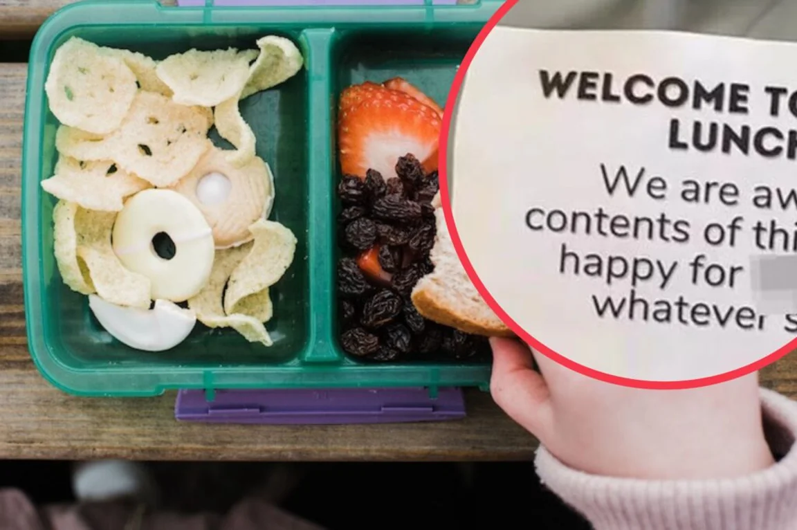 Man leaves angry note after school discourages ‘non-healthy’ food