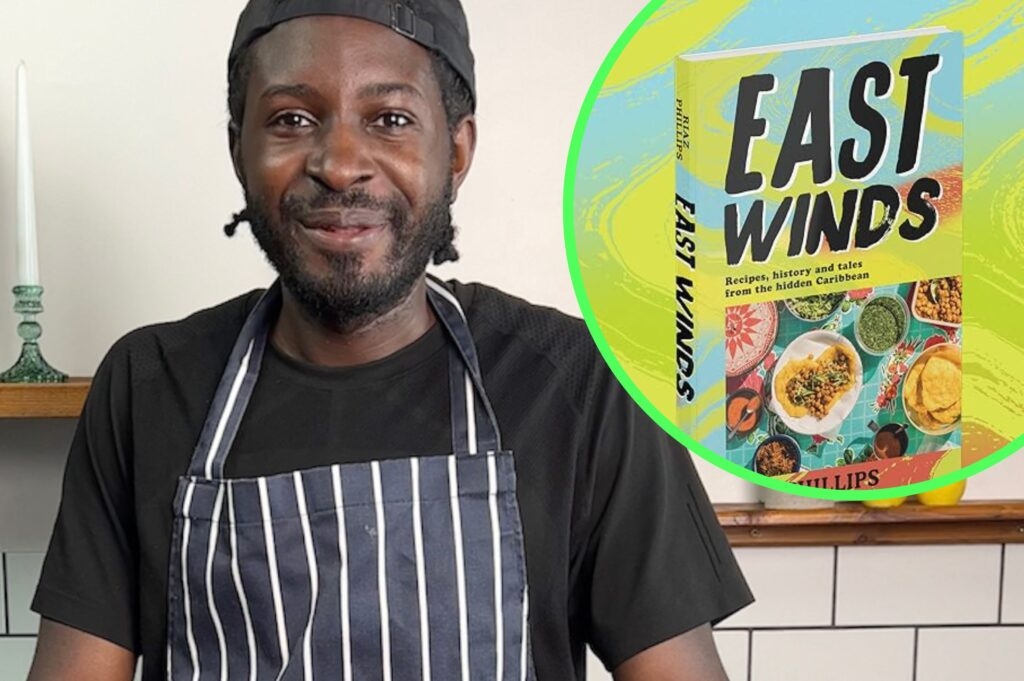 Time’s Table with Riaz Phillips – brown stew chicken, jollof rice and chickpea curry