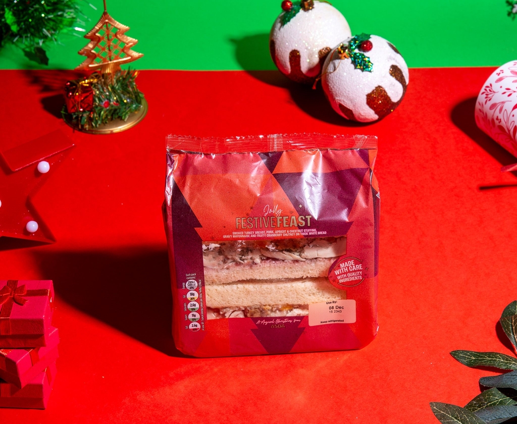 best christmas sandwiches 2023 asda festive feast