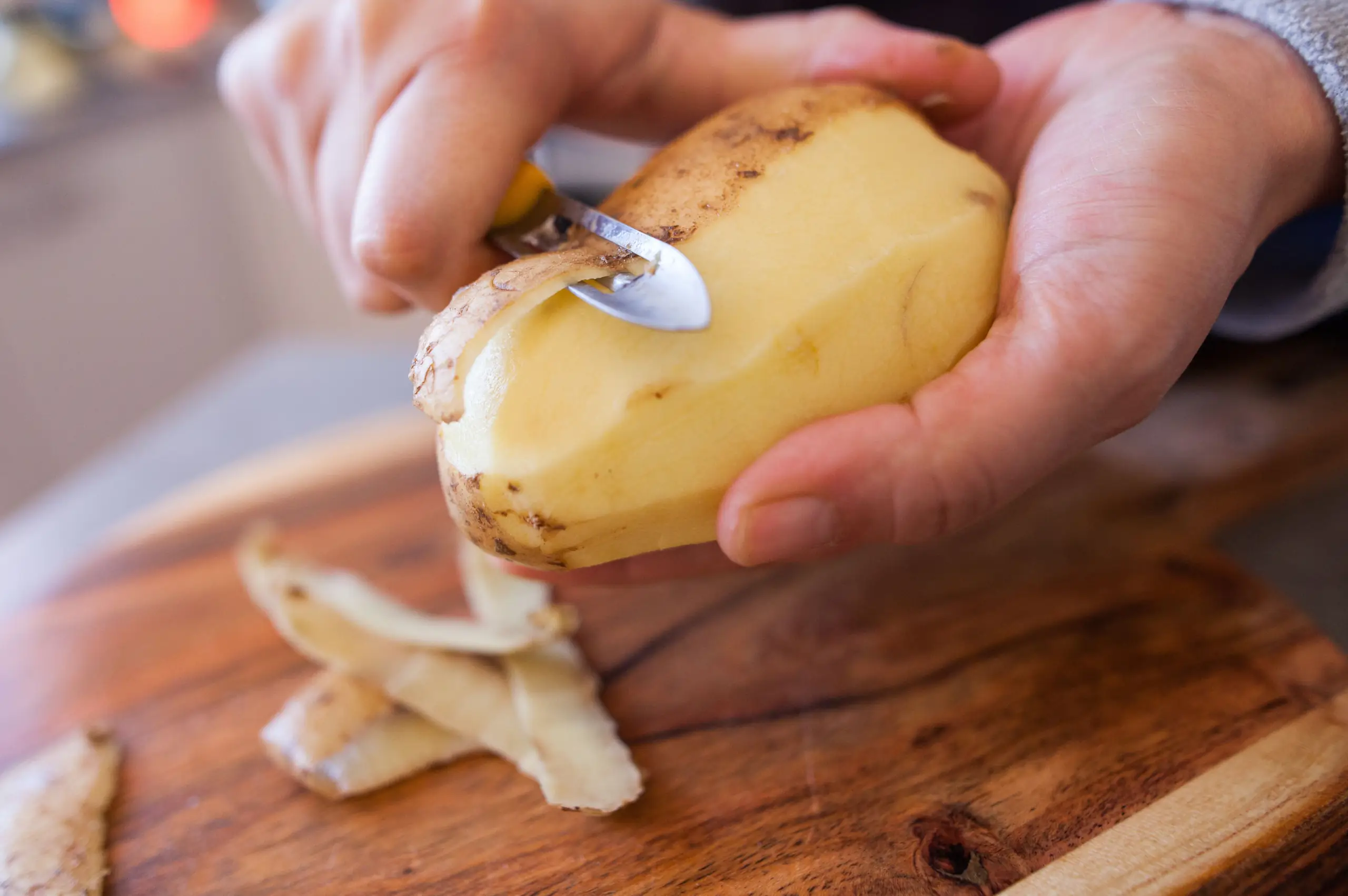 TikToker shares incredible hack for peeling potatoes