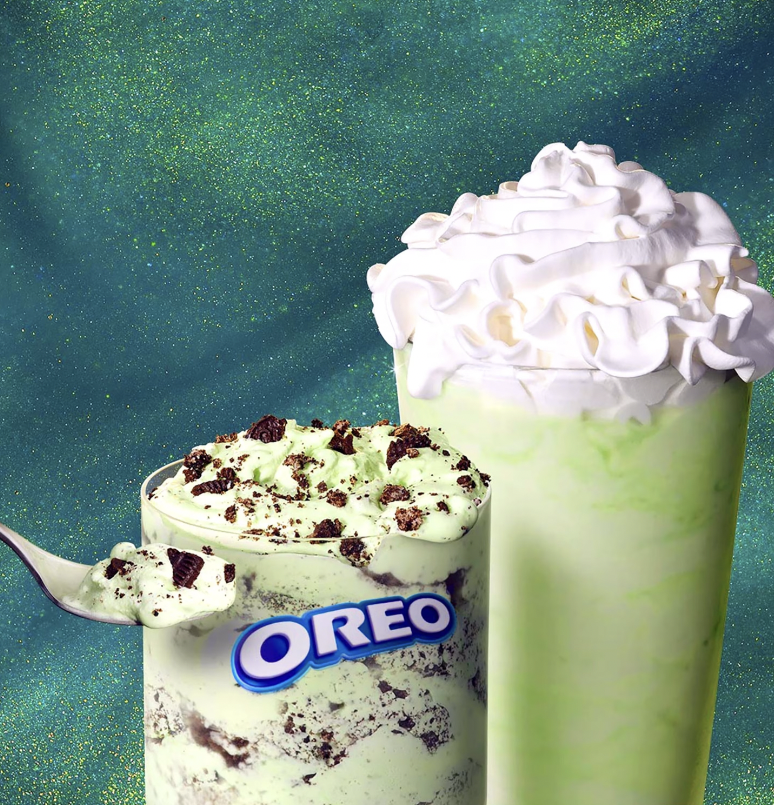 Mcdonalds shamrock shake oreo us release date